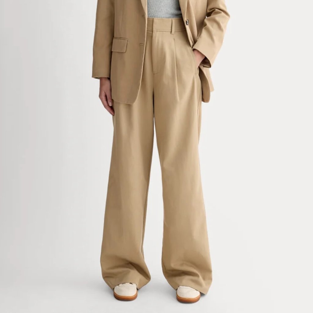 Everlane The Way-High Drape Pant In Ash Brown, Size 0s, New With Tag